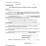 Fill Edit And Print Sworn Statement Of Beneficiary Of Estate And