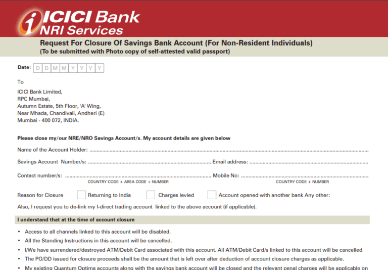 How To Close ICICI Bank Account In An Easy Way Paisa Know