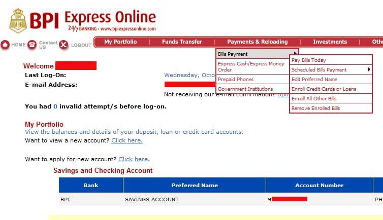 How To Pay CIGNAL Bills Through BPI Online Banking Banking 2059