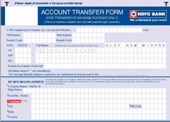 How To Transfer Bank Accounts From One Branch To Another