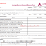 PDF Axis Bank Account Closure Form Pdf Download