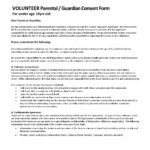 Volunteer Consent Form Under 19 Feb 2017 Greater Vancouver Food Bank