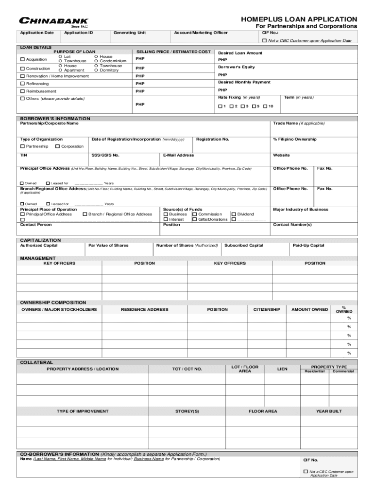 2021 Form PH ChinaBank CBG 004 Fill Online Printable Fillable Blank 