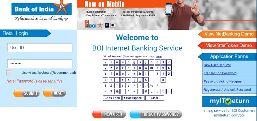 37 Best Bild Bank Of India Internet Banking Boi Net Banking Form Pdf