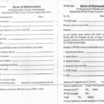 Bank Of Maharashtra RTGS Application Form 2021 PDF Download Bank Of