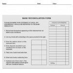 Bank Reconciliation Template Template Business