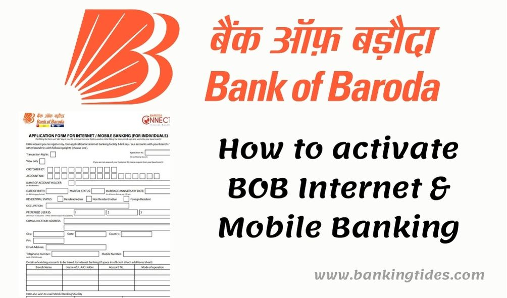 BOB Internet Mobile Banking Form Banking Tides