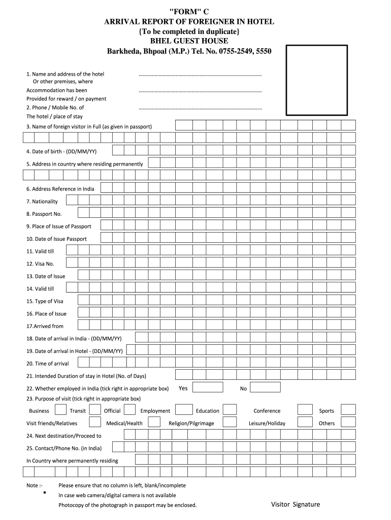 C Form Format Pdf No No Download Needed Needed Fill Out Sign Online