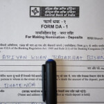 Central Bank Nomination Form Fill Up Central Bank Of India Nominee