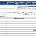 Download Now HDFC RTGS Form