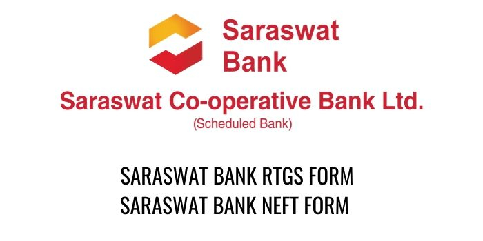 Download Saraswat Bank RTGS NEFT Form PDF 2023