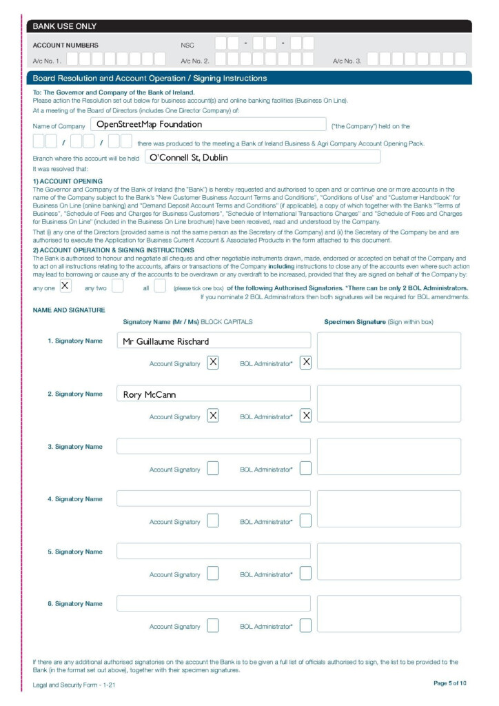 File Bank Of Ireland Company Account Opening Application 2021 05 pdf 