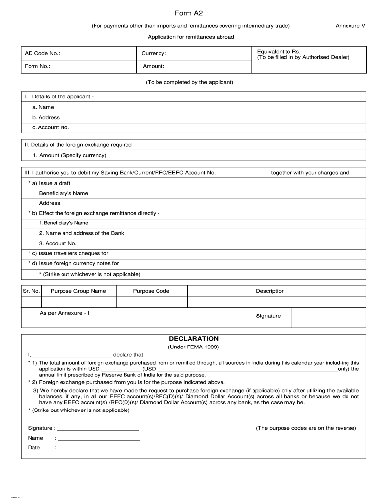 Form A2 The Form In Seconds Fill Out And Sign Printable PDF Template 