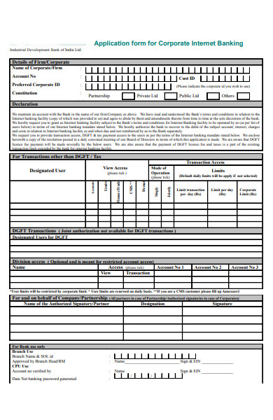 FREE 30 Banking Forms In PDF MS Word