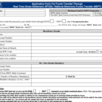Hdfc Rtgs Neft Fillable Form Printable Forms Free Online