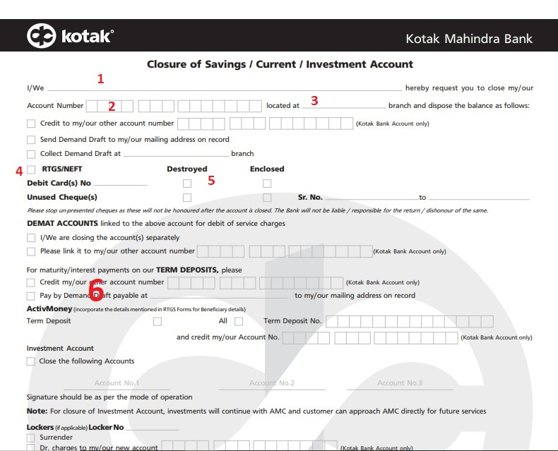 How To Close Kotak Mahindra Bank Account Online Offline Method
