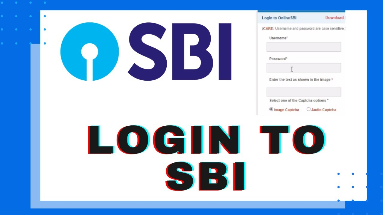 How To Login State Bank Of India Online Banking Account SBI Bank Login