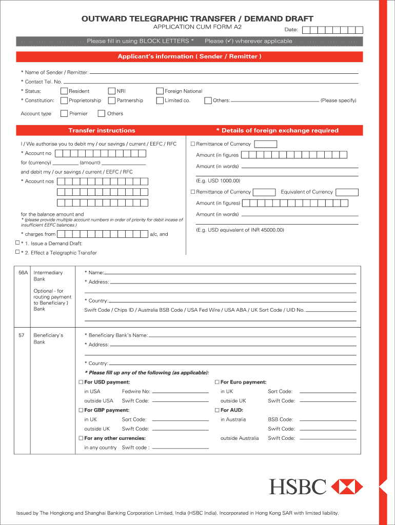 Hsbc Business Banking Application Form
