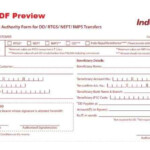 Indusind Bank Rtgs neft Form Download Online Archives PDF Form Download