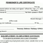 Life Certificate Of Pensioners