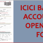PDF ICICI Bank Account Opening Form PDF Download Bank Form PDF
