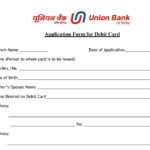 PDF Union Bank Of India ATM Card Application Form PDF