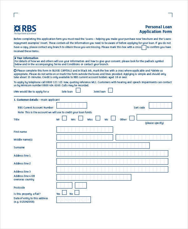 Sample Of Job Application To Bank FREE 65 Application Form Samples 