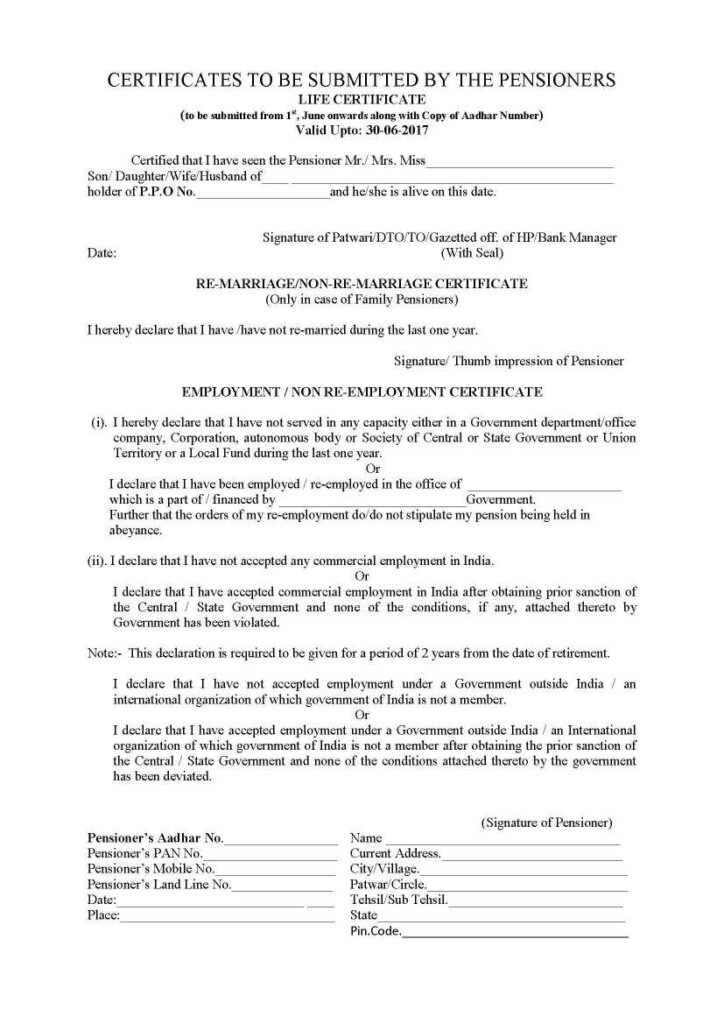State Bank Of India Pension Life Certificate Form Bank Western