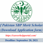 State Bank Of Pakistan SBP Merit Scholarship 2021 22 Download