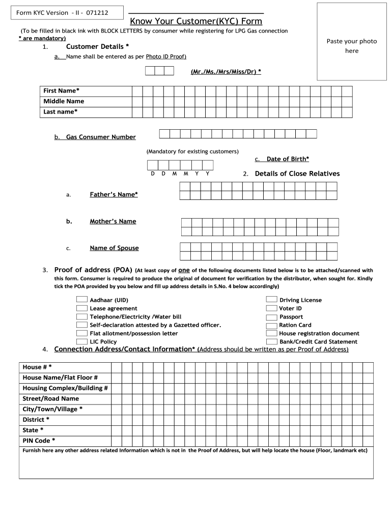 Uco Bank Kyc Form Fill Out And Sign Printable PDF Template SignNow