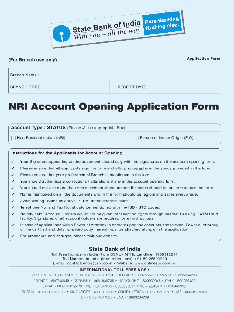 United Bank Of India Nri Account Opening Online Fill Online 